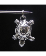 Little Sterling silver Animal Pendant Turtle cute Reptile high polished ... - $40.00