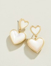 Spartina 449 women's full heart earrings in Mother of Pearl - size One Size - £32.56 GBP