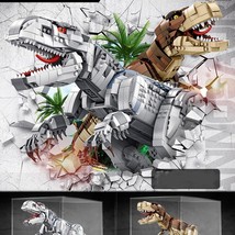 Boy Dinosaur Building Blocks Mechanical Tyrannosaurus Rex Puzzle Assembl... - £30.59 GBP