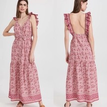 Faherty Hyland Maxi Dress Sun-Up Block Print Floral Organic Cotton $228,... - $1,086.41 MXN