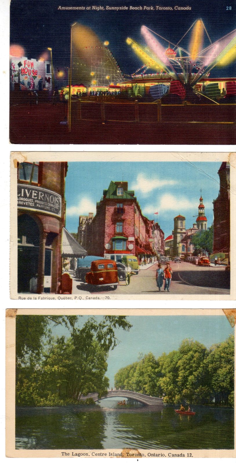Canada Postcards - Vintage lot of 25 -1930&#39;s Color Postcards of Canada - $18.00