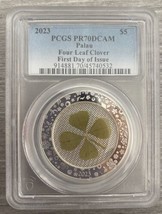 2023 Palau 1 oz Silver $5 Ounce of Luck FDI - PCGS PR70DCAM - £160.69 GBP