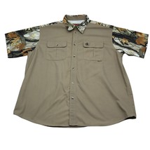 Legendary Whitetails Shirt Mens 2XL Camo Short Sleeve Button Hunting Shooting - £22.06 GBP