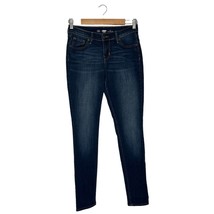Old Navy Jeans Women&#39;s 4 Regular Skinny Dark Wash Mid Rise Denim Blue - $306.12 MXN