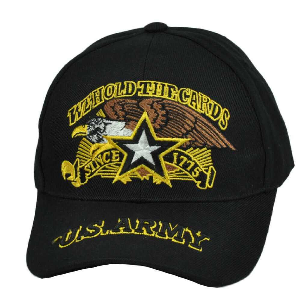 Primary image for US Army black ball cap "We hold the cards"