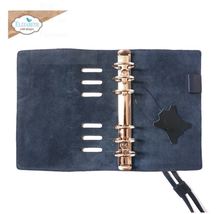 Blue Handmade Italian Leather Sidekick Essentials Notebook Personal Size image 3