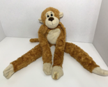 Animal Alley hanging plush brown tan monkey beanbag stuffed animal 21” l... - $14.84