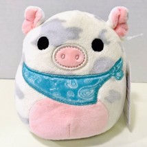 Kellytoy Rosie The Spotted Pig With Bandana Squishmallow 2021 NWT 5&quot; Plush Toy - £19.87 GBP