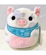 Kellytoy Rosie The Spotted Pig With Bandana Squishmallow 2021 NWT 5&quot; Plu... - £19.94 GBP