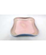 Vintage Red Wing Pink and Blue/Pink Curved Square #1037 Serving Dish USA - £21.56 GBP