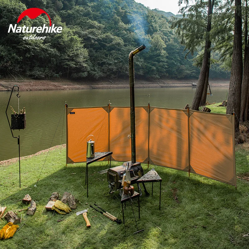 Naturehike Outdoor Camping Windscreen Barbecue Cotton Screen Windproof Canopy - £230.95 GBP