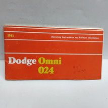 1981 Dodge Omni 024 Owners Manual - £11.65 GBP
