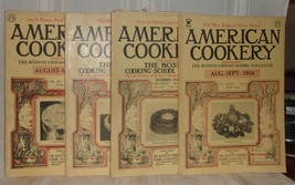 Boston Cooking School Magazine AMERICAN COOKERY 4 Issues 1931 1934 1936 +Dec &#39;31 - £21.34 GBP