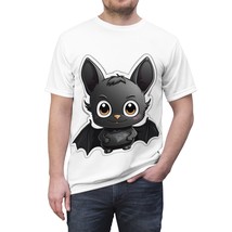 Cartoon Bat Unisex Cut &amp; Sew Tee - Soft Polyester, Lightweight, Regular ... - £31.59 GBP+