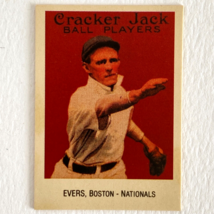 Johnny Evers 1915 Cracker Jack Card #18 Reprint 11/24 Boston Nationals 1993 - £2.44 GBP