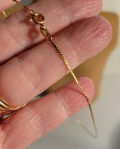 7.5" 14K Gold Chain Necklace image 3