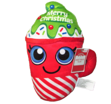 BEST MADE MERRY CHRISTMAS PLUSH CUP SWEET TREATS WITH HANG TAG 10&quot; PLUSH... - $10.80
