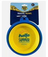 Banana Boat for Dogs Travel Water Bowl - Holds 34oz Yellow and Blue - $11.21