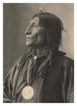 Chief Wolf Robe Cheyenne Native American SIDE-PROFILE Portrait 5X7 Photo - £6.72 GBP
