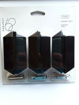 Project 62 hexagonal Galaxy Shield Hook Set Flat Black Finish Set of 3 total - £7.40 GBP