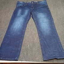 TK Axel Jeans Men 40x32 Slim Fit Boot Leg Dark Wash Casual Denim Pants H... - £21.76 GBP