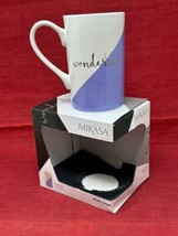 NEW Mikasa Bone China Wonderful 16oz Mug Coffee Tea Cup Perfect Gift Gol... - $17.33