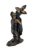 Zeckos Bronze Finish Neoclassical Ballet Dancers Statue - £26.56 GBP