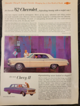 Vintage 1962 Chevrolet Chevy II 300 & Impala Sport Coupe Print Ad - $8.59