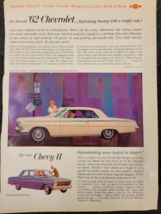 Vintage 1962 Chevrolet Chevy II 300 &amp; Impala Sport Coupe Print Ad - £6.78 GBP