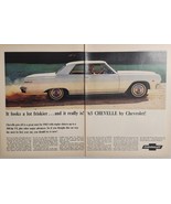 1964 Print Ad The 1965 Chevrolet Chevelle Malibu 2-Door Chevy - £16.69 GBP