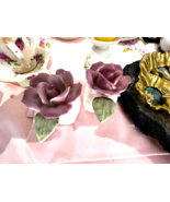Vintage Roses 1986 PIA Philippines Bone China Salt &amp; Pepper Shakers - €9,31 EUR