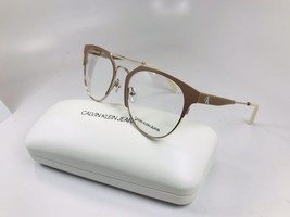 New Calvin Klein Jeans CKJ18103 274 Beige Eyeglasses 51mm with Case - $59.35