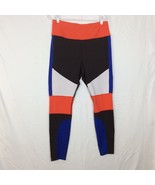 Avia Leggings Womens XL Black Orange Color Block  Running High Rise Base... - $9.90