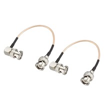 uxcell BNC Male to BNC Male Right Angle Coax Cable RG316 RF Coaxial Cabl... - £20.12 GBP