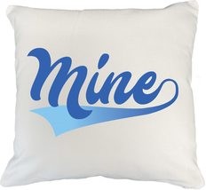 Mine. Motivational White Pillow Cover For Mom, Mommy, Dad, Pop, Sister, Brother, - £20.08 GBP+