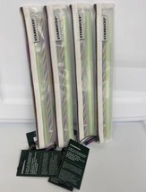 STARBUCKS Reusable Straws & Brush Set w/ Mesh Bag 24oz Venti 4 SETS - £23.73 GBP
