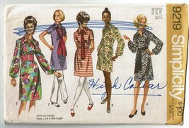 Simplicity Sewing Pattern 9219 Dress Sash Misses Size 12 VTG PARTIAL CUT - £7.53 GBP