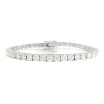 Authenticity Guarantee 
Round Diamond Tennis Bracelet 14K White Gold, 7 Inche... - £21,574.59 GBP
