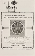 1928 Print Ad Lord Electric Wind Indicator Marine Use Charles Lord Boston,MA - £8.70 GBP