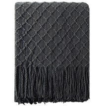 Acrylic Knitted Throw Blanket, Lightweight And Soft Cozy Decorative Woven Blanke - £31.92 GBP