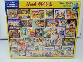 White Mountain Puzzles Great Old Ads 1000 Piece Puzzle New - $49.99