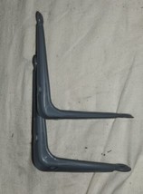 Pair of 2 Vintage 9 Inch L Shape Wall Shelf Brackets Gray Color - £7.85 GBP