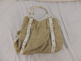 The Many Moods Of Poppie Jones Purse/Handbag Woven Design Silver Accents... - $15.83