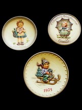 Hummel Goebel Lot of 3 Plates “Valentine Joy” Collector Club &amp; Ride into Christm - £29.06 GBP