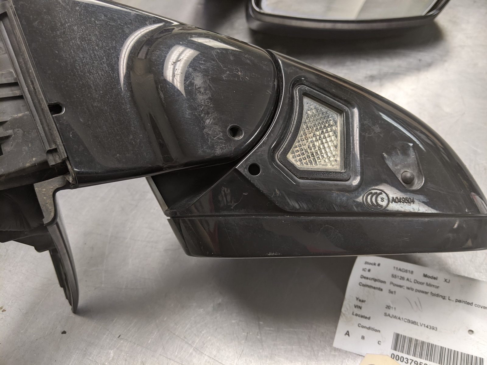 Driver Left Side View Mirror For 10-12 Jaguar XJ  5.0 MARK ON BACK SIDE Item image 4