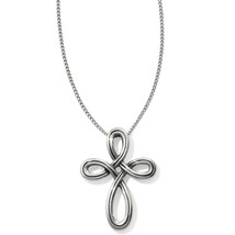 Brighton women&#39;s petite cross necklace in Silver - size One Size - $40.59