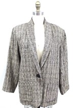 VTG Stijfselkissie Marijke Benedict 1980s Silk Boyfriend Jacket Blazer G... - $221.76