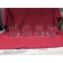 Cera Glassware Geometric Double Old Fashioned Glasses, Set Of 4, Vintage Barware - £27.49 GBP