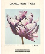 LOWELL NESBITT Parrot Tulip on White SIGNED 28.5&quot; x 22.75&quot; Offset Lithog... - $272.25