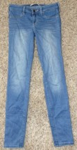 Womens Jeans Hollister Stretch Straight Blue Denim Pants Junior Girls-size 3R - £9.49 GBP